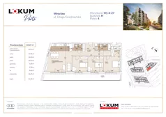 4 pokoje, mieszkanie 110,22 m², piętro 4, oferta nr H1-4-27, Lokum Porto Etap VI, Wrocław, Szczepin, ul. Długa/Gnieźnieńska