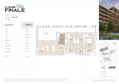 4 pokoje, mieszkanie 94,56 m², piętro 4, oferta nr G1-4-23, Lokum Porto Finale, Wrocław, Szczepin, ul. Długa 57K/1