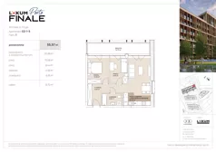 3 pokoje, mieszkanie 55,57 m², piętro 1, oferta nr G2-1-5, Lokum Porto Finale, Wrocław, Szczepin, ul. Długa 57K/1