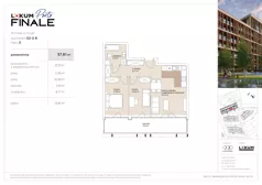 3 pokoje, mieszkanie 57,61 m², piętro 2, oferta nr G2-2-8, Lokum Porto Finale, Wrocław, Szczepin, ul. Długa 57K/1