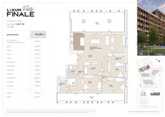 5 pokoi, mieszkanie 141,95 m², piętro 3, oferta nr G2-3-16, Lokum Porto Finale, Wrocław, Szczepin, ul. Długa 57K/1