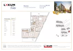 4 pokoje, mieszkanie 101,30 m², piętro 3, oferta nr O1-3-5, Lokum Porto, Wrocław, Szczepin, ul. Długa/Gnieźnieńska