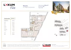 4 pokoje, mieszkanie 101,36 m², piętro 4, oferta nr O1-4-7, Lokum Porto, Wrocław, Szczepin, ul. Długa/Gnieźnieńska