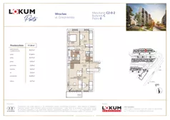 4 pokoje, mieszkanie 77,30 m², parter, oferta nr C2-0-2, Lokum Porto, Wrocław, Szczepin, ul. Długa/Gnieźnieńska