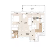 3 pokoje, mieszkanie 54,19 m², parter, oferta nr E1-0-4, Lokum Porto Etap VI, Wrocław, Szczepin, ul. Długa/Gnieźnieńska