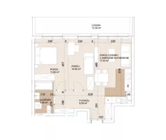 3 pokoje, mieszkanie 54,01 m², piętro 1, oferta nr E1-1-16, Lokum Porto Etap VI, Wrocław, Szczepin, ul. Długa/Gnieźnieńska