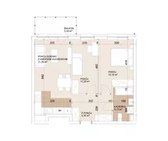 3 pokoje, mieszkanie 59,25 m², piętro 1, oferta nr E1-1-17, Lokum Porto Etap VI, Wrocław, Szczepin, ul. Długa/Gnieźnieńska