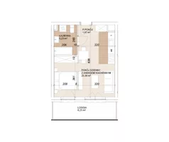 1 pokój, mieszkanie 32,44 m², piętro 1, oferta nr E1-1-22, Lokum Porto Etap VI, Wrocław, Szczepin, ul. Długa/Gnieźnieńska