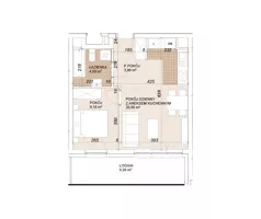 2 pokoje, mieszkanie 38,52 m², piętro 2, oferta nr E1-2-34, Lokum Porto Etap VI, Wrocław, Szczepin, ul. Długa/Gnieźnieńska