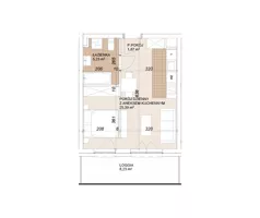 1 pokój, mieszkanie 32,42 m², piętro 2, oferta nr E1-2-35, Lokum Porto Etap VI, Wrocław, Szczepin, ul. Długa/Gnieźnieńska