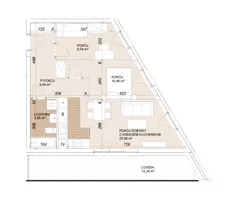 3 pokoje, mieszkanie 55,25 m², piętro 3, oferta nr E1-3-45, Lokum Porto Etap VI, Wrocław, Szczepin, ul. Długa/Gnieźnieńska