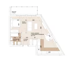 2 pokoje, mieszkanie 48,67 m², piętro 4, oferta nr E1-4-57, Lokum Porto Etap VI, Wrocław, Szczepin, ul. Długa/Gnieźnieńska