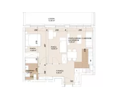 3 pokoje, mieszkanie 54,10 m², piętro 6, oferta nr E1-6-71, Lokum Porto Etap VI, Wrocław, Szczepin, ul. Długa/Gnieźnieńska