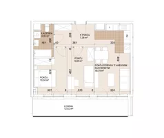 3 pokoje, mieszkanie 52,56 m², piętro 6, oferta nr E1-6-75, Lokum Porto Etap VI, Wrocław, Szczepin, ul. Długa/Gnieźnieńska