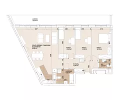 4 pokoje, mieszkanie 100,99 m², piętro 8, oferta nr E1-8-80, Lokum Porto Etap VI, Wrocław, Szczepin, ul. Długa/Gnieźnieńska
