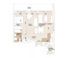 3 pokoje, mieszkanie 56,61 m², piętro 8, oferta nr E1-8-81, Lokum Porto Etap VI, Wrocław, Szczepin, ul. Długa/Gnieźnieńska