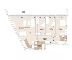 4 pokoje, mieszkanie 101,13 m², piętro 9, oferta nr E1-9-83, Lokum Porto Etap VI, Wrocław, Szczepin, ul. Długa/Gnieźnieńska