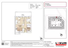 1 pokój, mieszkanie 41,83 m², piętro 2, oferta nr C1-2-12, Lokum Soho, Wrocław, Stare Miasto, ul. Góralska