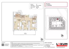 3 pokoje, mieszkanie 58,17 m², piętro 3, oferta nr C1-3-20, Lokum Soho, Wrocław, Stare Miasto, ul. Góralska