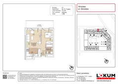 1 pokój, mieszkanie 41,83 m², piętro 7, oferta nr C1-7-57, Lokum Soho, Wrocław, Stare Miasto, ul. Góralska