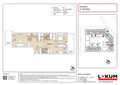 3 pokoje, mieszkanie 63,97 m², piętro 5, oferta nr C3-5-73, Lokum Soho, Wrocław, Stare Miasto, ul. Góralska