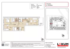 3 pokoje, mieszkanie 60,98 m², parter, oferta nr C5-0-6, Lokum Soho, Wrocław, Stare Miasto, ul. Góralska