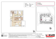 2 pokoje, mieszkanie 46,95 m², parter, oferta nr C5-0-7, Lokum Soho, Wrocław, Stare Miasto, ul. Góralska