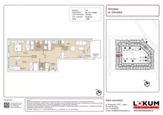 3 pokoje, mieszkanie 61,02 m², piętro 4, oferta nr C5-4-43, Lokum Soho, Wrocław, Stare Miasto, ul. Góralska
