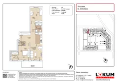 3 pokoje, mieszkanie 71,50 m², piętro 6, oferta nr C6-6-48, Lokum Soho, Wrocław, Stare Miasto, ul. Góralska