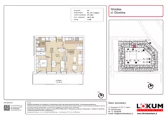 3 pokoje, mieszkanie 48,41 m², piętro 4, oferta nr C7-4-20, Lokum Soho, Wrocław, Stare Miasto, ul. Góralska