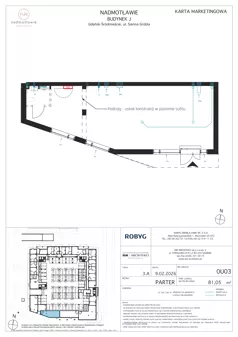 Lokal użytkowy 81,05 m², oferta nr J.0U03, Nadmotławie Apartments - lokale użytkowe, Gdańsk, Śródmieście, ul. Sienna Grobla
