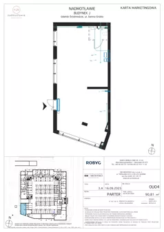 Lokal użytkowy 90,81 m², oferta nr J.0U04, Nadmotławie Apartments - lokale użytkowe, Gdańsk, Śródmieście, ul. Sienna Grobla