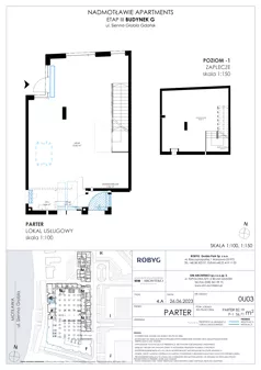 Lokal użytkowy 138,90 m², oferta nr G.0U03, Nadmotławie Apartments - lokale użytkowe, Gdańsk, Śródmieście, ul. Sienna Grobla