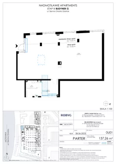 Lokal użytkowy 137,26 m², oferta nr G.0U01, Nadmotławie Apartments - lokale użytkowe, Gdańsk, Śródmieście, ul. Sienna Grobla