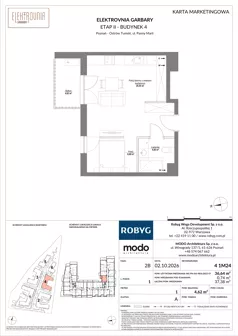 1 pokój, mieszkanie 36,64 m², piętro 1, oferta nr 4.1M24, Elektrovnia Garbary, Poznań, Ostrów Tumski-Śródka-Zawady-Komandoria, Ostrów Tumski, ul. Panny Marii