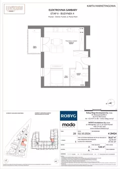 1 pokój, mieszkanie 36,67 m², piętro 2, oferta nr 4.2M24, Elektrovnia Garbary, Poznań, Ostrów Tumski-Śródka-Zawady-Komandoria, Ostrów Tumski, ul. Panny Marii