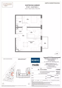 3 pokoje, mieszkanie 61,45 m², piętro 5, oferta nr 4.5M18, Elektrovnia Garbary, Poznań, Ostrów Tumski-Śródka-Zawady-Komandoria, Ostrów Tumski, ul. Panny Marii