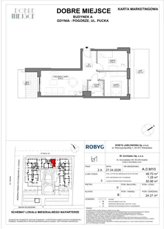 3 pokoje, mieszkanie 49,70 m², parter, oferta nr A.0M10, Dobre Miejsce, Gdynia, Pogórze, Pogórze, ul. Pucka