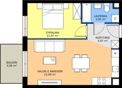 2 pokoje, mieszkanie 42,48 m², piętro 1, oferta nr 3.10.1M05, Szumilas, Kowale, ul. Magazynowa