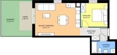2 pokoje, mieszkanie 43,25 m², parter, oferta nr 3.10.0M01, Szumilas, Kowale, ul. Magazynowa