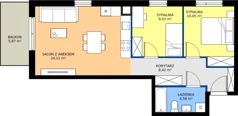 3 pokoje, mieszkanie 56,19 m², piętro 2, oferta nr 3.9.2M03, Szumilas, Kowale, ul. Magazynowa