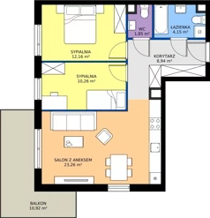 3 pokoje, mieszkanie 60,62 m², piętro 2, oferta nr 3.9.2M06, Szumilas, Kowale, ul. Magazynowa