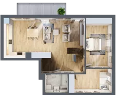 4 pokoje, mieszkanie 84,78 m², piętro 2, oferta nr A3.2M01, ROSA Residence, Gdańsk, Ujeścisko-Łostowice, Ujeścisko, ul. Śliwkowa