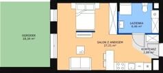 1 pokój, mieszkanie 36,63 m², piętro 1, oferta nr A.1M10, WENDY, Gdynia, Śródmieście, Śródmieście, ul. Wendy 7/9