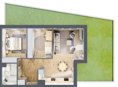 3 pokoje, mieszkanie 58,63 m², parter, oferta nr D.0M05, Piątkowo Residence, Poznań, Piątkowo, Piątkowo, ul. Wojciechowskiego