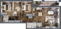 4 pokoje, mieszkanie 98,40 m², piętro 3, oferta nr E.3M17, Nowa Wałowa, Gdańsk, Śródmieście, ul. Stępkarska / Wiosna Ludów