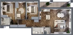 4 pokoje, mieszkanie 97,43 m², piętro 5, oferta nr E.5M25, Nowa Wałowa, Gdańsk, Śródmieście, ul. Stępkarska / Wiosna Ludów