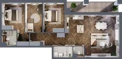 4 pokoje, mieszkanie 98,36 m², piętro 4, oferta nr E.4M17, Nowa Wałowa, Gdańsk, Śródmieście, ul. Stępkarska / Wiosna Ludów