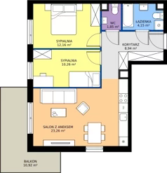 3 pokoje, mieszkanie 60,62 m², piętro 1, oferta nr 3.14.1M06, Szumilas bud. 11-15, Kowale, ul. Magazynowa