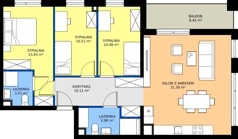 4 pokoje, mieszkanie 84,82 m², piętro 5, oferta nr I1.5M23, Nowa Wałowa I1, Gdańsk, Śródmieście, ul. Stępkarska / Wiosna Ludów